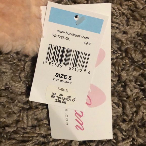 New Bonnie Jean Pink Soft Fur Vest Size 5 - Picture 3 of 10